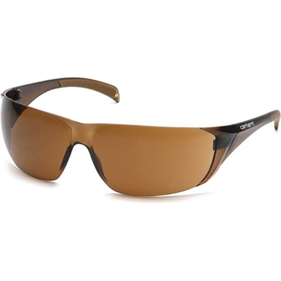 Carhartt Construction Safety Sunglasses Glasses Brown Polycarbonate UVA UVB Lens - Picture 1 of 6